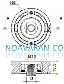 تصویر قرقره اصلی درب کابین و طبقه 