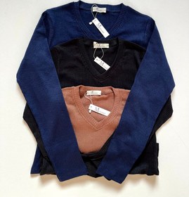 تصویر بلوز یقه هفت - کرم ۲عدد 