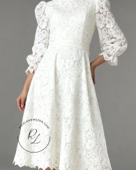 تصویر پیراهن میدی – دانتل 