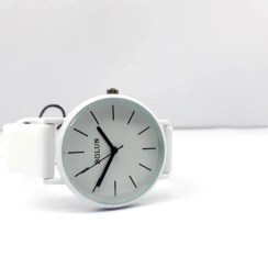 تصویر ساعت مچی بولون زنانه بند سیلیکونی سفید 