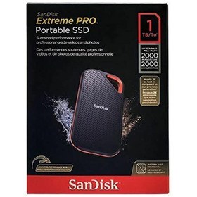تصویر حافظه اس اس دی اکسترنال سن دیسک مدل اکستریم پرو E81 SDSSDE81-1T00-G25 با ظرفیت 1 ترابایت ا Sandisk Extreme Pro E81 SDSSDE81-1T00-G25 1TB USB-C External SSD Sandisk Extreme Pro E81 SDSSDE81-1T00-G25 1TB USB-C External SSD