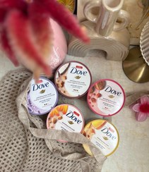 تصویر اسکراب و پولیش بدن داو Dove body scrub and body polis 