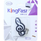 تصویر فلش 32 گیگابایت فانتزی طرح نوت موسیقی کینگ فست KING FAST 