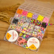 تصویر پک ساخت دستبند و گردنبند سایز بزرگ مربعی 