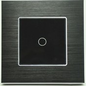 تصویر کلید لمسی تک پل Livolo تویا آلومینیومی مشکی WiFi کلید لمسی تک پل تویا آلومینیومی مشکی