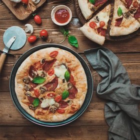 تصویر ظرف پخت پیتزا تکنو مدل PizzaPan سایز 34 