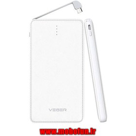 تصویر شارژر همراه وگر مدل V58 ظرفیت 15000 میلی آمپر ساعت Veger V58 15000mAh Power Bank