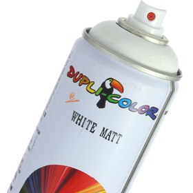 تصویر اسپری رنگ سفید مات دوپلی کالر حجم 400 میلی لیتر ا Dupli Color White Matt Paint Spray 400ml Dupli Color White Matt Paint Spray 400ml