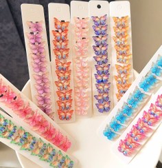 تصویر قفل مو کریستال پروانه 