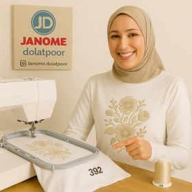 تصویر نخ گلدوزی پلی‌استر مارکفیل کد 392 رنگ بژ دودی روشن Markfield Polyester Embroidery Yarn Code 392 Light Smoked Beige Color