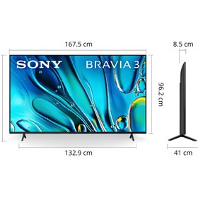 تصویر تلویزیون سونی 75 اینچ BRAVIA 3 مدل 75S30 تلویزیون ال ای دی 4K سونی مدل BRAVIA 3 (S30) سایز 75 اینچ محصول 2024