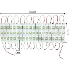 تصویر LED بلوکی لنزدار با چیپ 5050 سفید مهتابی 