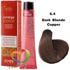 تصویر رنگ مو بدون آمونیاک سینرژی اچ اس لاین شماره 6.4 Hair color without ammonia Synergy HS Line No. 6.4