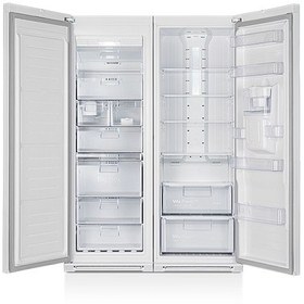 تصویر یخچال فریزر دوقلو 40 فوت لئوکو مدل اینترنال | INTERNAL leoco 40 feet twin fridge freezer model internal White leather