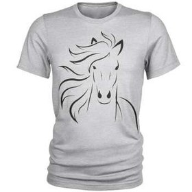 تصویر تی شرت مردانه طرح اسب کد C31 