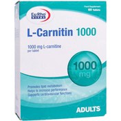 تصویر قرص ال کارنیتین 1000 میلی گرم یورویتال 60 عدد Eurhovital LCarnitin 1000 mg 60 Tabs