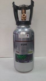 تصویر کپسول سه لیتری ( دو کیلویی ) فولادی دسته دار CO2 