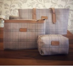 تصویر ست کیف زنانه ۳ عددی چرم مصنوعی 