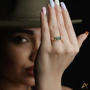 تصویر انگشتر طلا زنانه باگت کد A2 