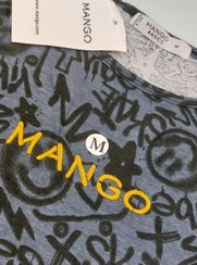 تصویر تیشرت نخی زنانه منگو طرح دار - مدیوم M / ۱۷۵۰۰۰ T-shirt Mango