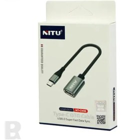 تصویر کابل OTG تایپ سی نیتو USB 3.0 مدل Nitu CN18 