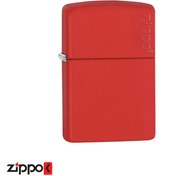 تصویر فندک اورجینال بنزینی زیپو مدل Zippo 233 Zippo 233ZL RED MATTE