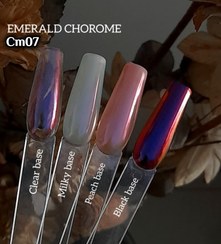 تصویر لاک ژل کروم زمردی ۱۱ رنگ 