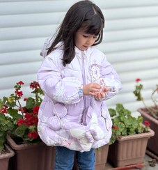 تصویر کاپشن وارداتی دخترانه طرح پرنسس السا - سایز 