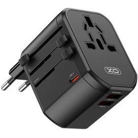 تصویر شارژر دیواری مسافرتی جهانی 20 وات ایکس او WL13 XO WL13 20W Universal Travel Charging 2USB+1USB-C (PD+QC)