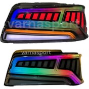 تصویر چراغ خطر اسپرت طرح ائودی مولتی کالر تنظیم با کنترل مناسب برای پرشیا Audi multi-color design sports hazard light with suitable control for Persia
