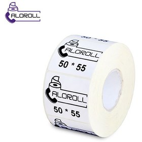 تصویر لیبل کاغذی تاپ لیبل تک ردیف 55x50 ا 55x50 Thermal Printer Paper Label 55x50 Thermal Printer Paper Label