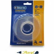 تصویر چسب دوطرفه شفاف استورم 1.8 سانت 