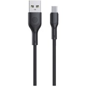 تصویر کابل USB به USB-C پرووان مدل PCC400M طول 1 متر مشکی کابل تبدیل