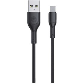 تصویر کابل USB به USB-C پرووان مدل PCC400M طول 1 متر مشکی کابل تبدیل