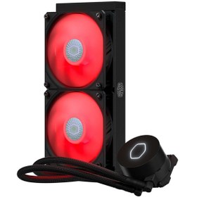 تصویر خنک کننده مایع کولر مستر ML240L Red LED V2 CPU Liquid Cooler Cooler Master ML240L Red LED V2