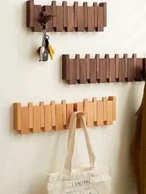 تصویر چوب لباسی متحرک دیواری 