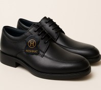 تصویر کفش رسمی مردانه تمام چرم طبیعی مشکی سایز ۴۰ تا ۴۴ 