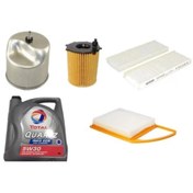 تصویر روغن و مکمل موتور 4 لیتری ECS 5W 30 + مجموعه تعمیر نگهداری فیلتر HDI پژو 301 1.6 به استثنای سوخت Total 