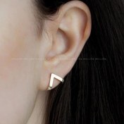 تصویر گوشواره نقره طرح هشتی 