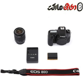 تصویر دوربین کانن مدل Eos 80D به همراه لنز 55-18 میلی متر ا Canon EOS 80D 18-55mm f/3.5-5.6 EF-S IS STM Digital Camera Canon EOS 80D 18-55mm f/3.5-5.6 EF-S IS STM Digital Camera