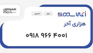 تصویر سیم کارت 0918 هزاری آخر (09189664001) 