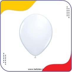 تصویر بادکنک سفید 12 اینچ (100 تایی) 