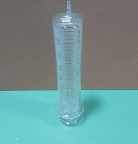 تصویر سرنگ شیشه ای 100 سی سی 