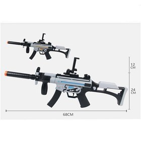 تصویر تفنگ اسباب بازی حرفه ای دونفری دیجیتال با موبایل 