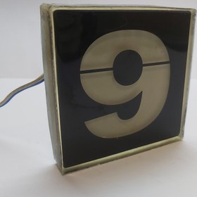 تصویر سنگ نورانی مربع ضد آب تک رنگ شماره 9 سایز 10 سانت 12 ولت مدل PL109 
