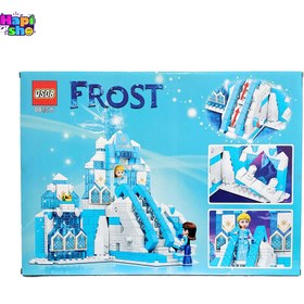 تصویر لگو دخترانه قصر بزرگ آنا و السا با پله برقی متحرک 890 قطعه ای FROST GIRL_اسباب بازی 