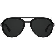 تصویر عینک آفتابی مردانه Persol مدل 6807 | فریم ریبنی مشکی با لنز دودی پلاریزه UV400 