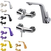 تصویر ست کامل شیرآلات کی دبلیو سی مدل متیس رنگ مشکی 