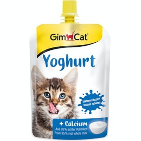 تصویر تشویقی ماست و کلسیم گربه جیم کت 150 گرم GimCat Yoghurt 150g