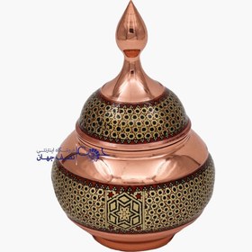 تصویر قندان مس و خاتم 20کدkg16 